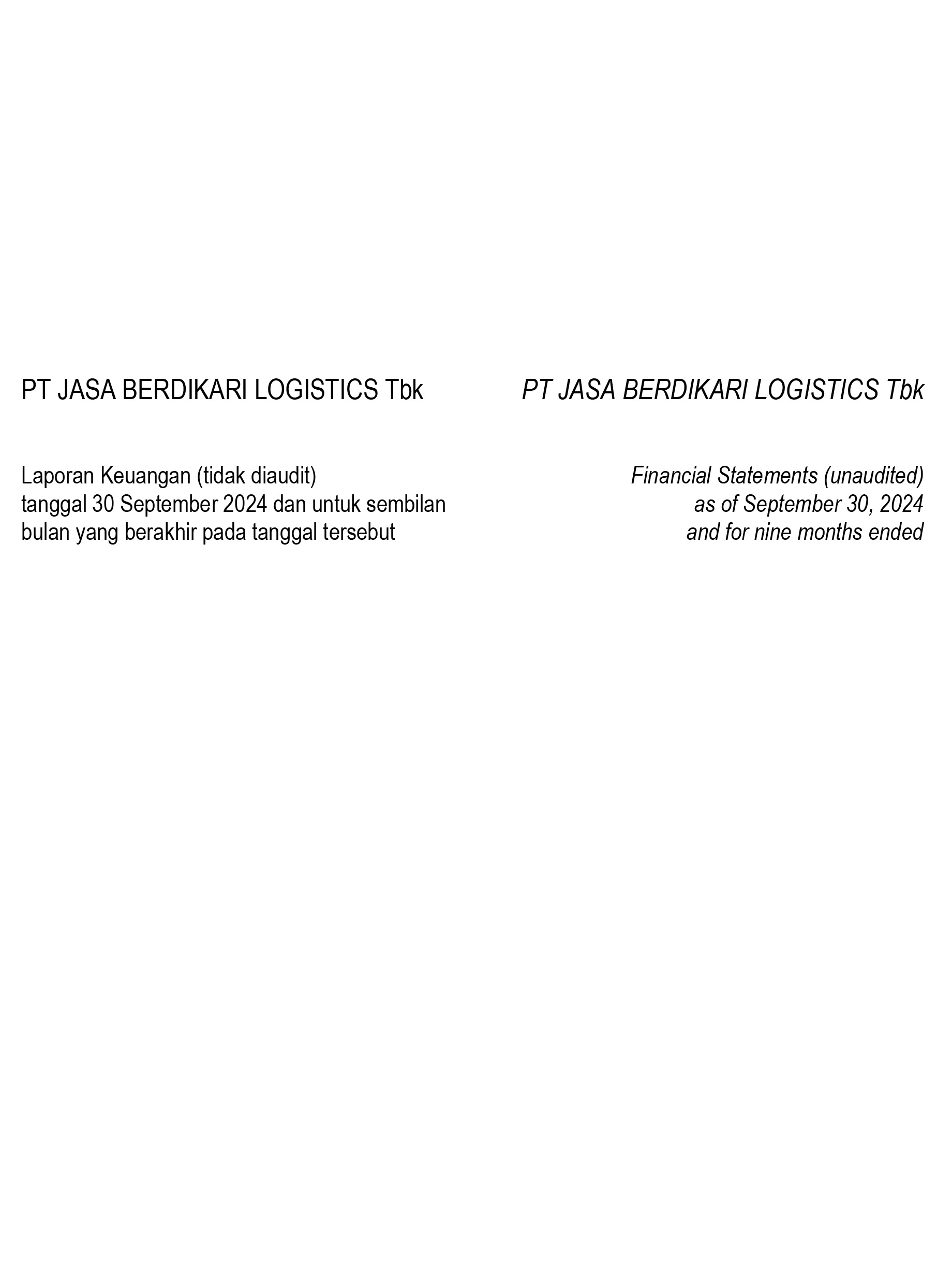 Laporan Keuangan Q3 2024